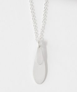 Double Silver Raindrop Pendant by Christina Keogh
