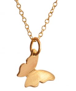 Gold Butterfly Pendant Necklace
