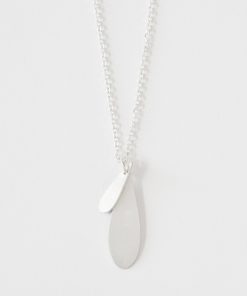 Raindrop Double Pendant Necklace in Sterling Silver