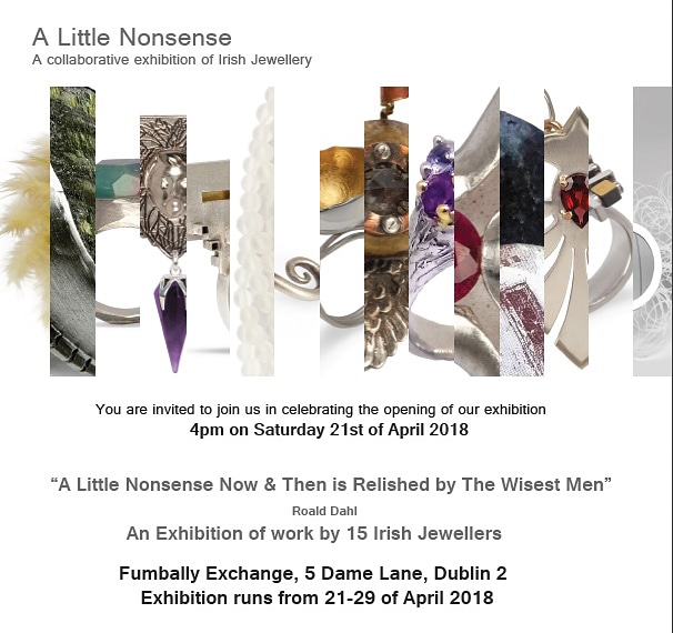 Flyer for A Litle Nonsense Exhibition featuring Christina Keogh