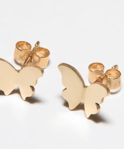 9ct Gold Butterfly Earrings by Christina Keogh Jewellery